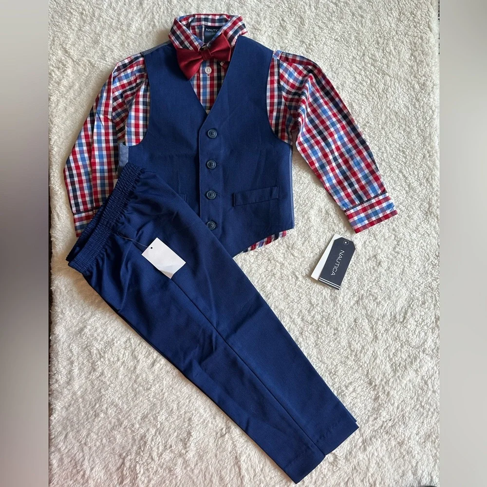 Nautica 4-pc vest set size 3T NWT